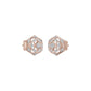 Hexaflora Diamond Earrings 18 KT / Rose Gold