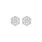 Hexaflora Diamond Earrings 18 KT / White Gold