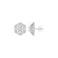 Hexaflora Diamond Earrings 18 KT / White Gold