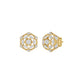 Hexaflora Diamond Earrings 18 KT / Yellow Gold