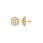 Hexaflora Diamond Earrings 18 KT / Yellow Gold