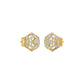 Hexaflora Diamond Earrings 18 KT / Yellow Gold