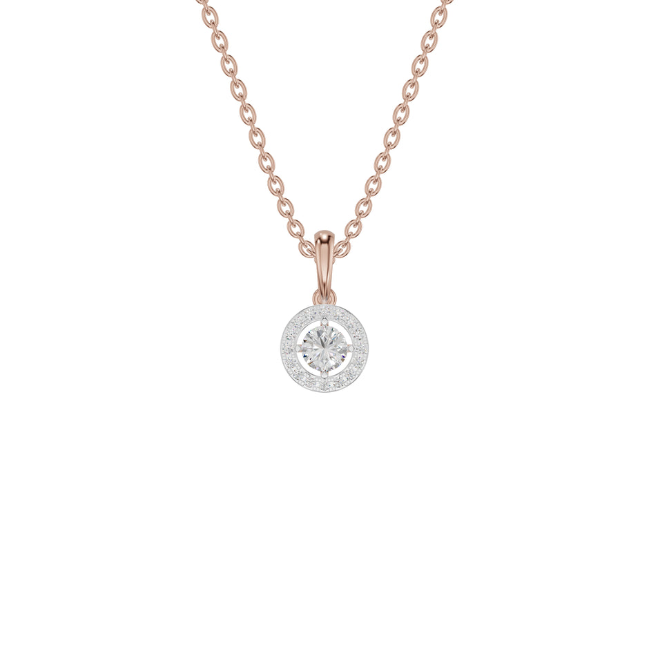 Lumiera Halo Diamond Pendant