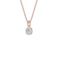 Lumiera Halo Diamond Pendant