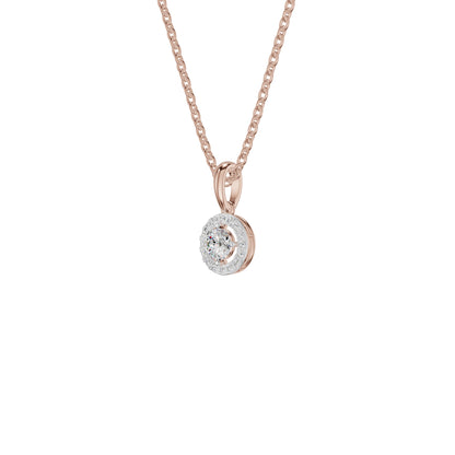 Lumiera Halo Diamond Pendant