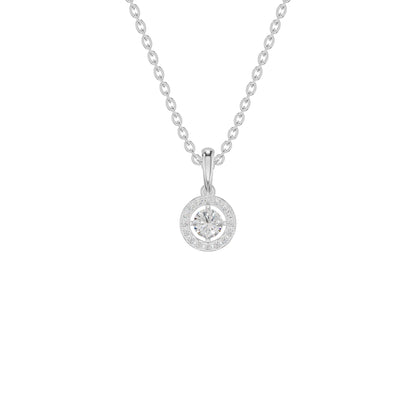 Lumiera Halo Diamond Pendant