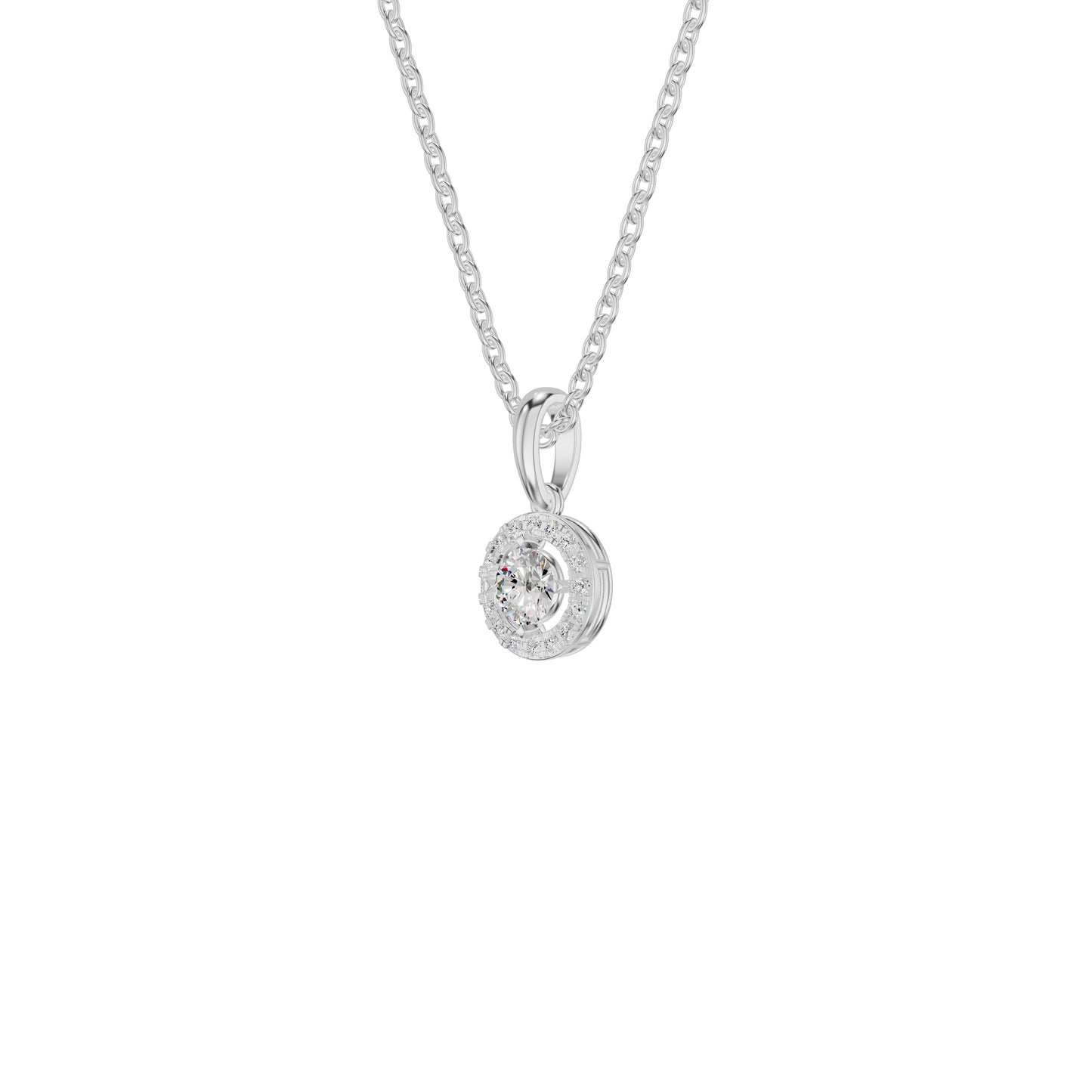 Lumiera Halo Diamond Pendant