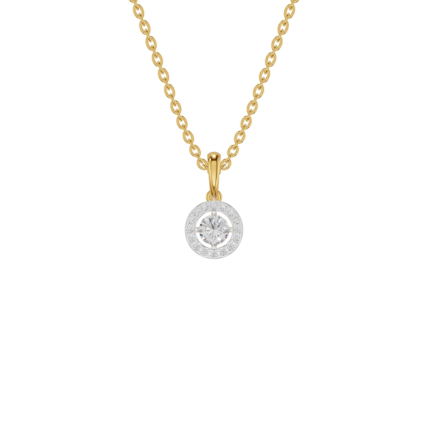 Lumiera Halo Diamond Pendant