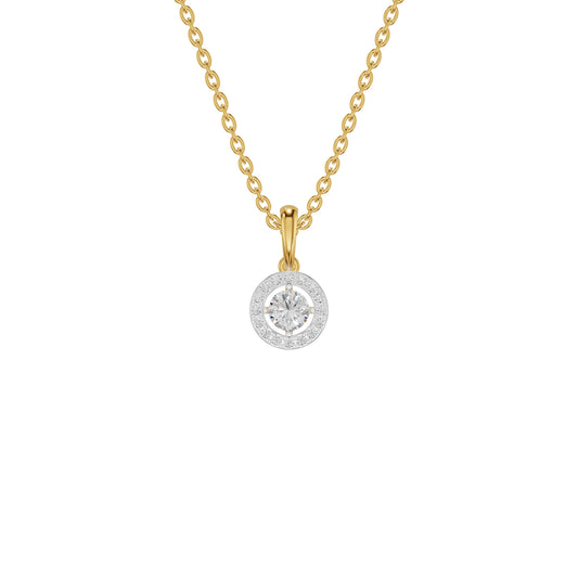 Lumiera Halo Diamond Pendant