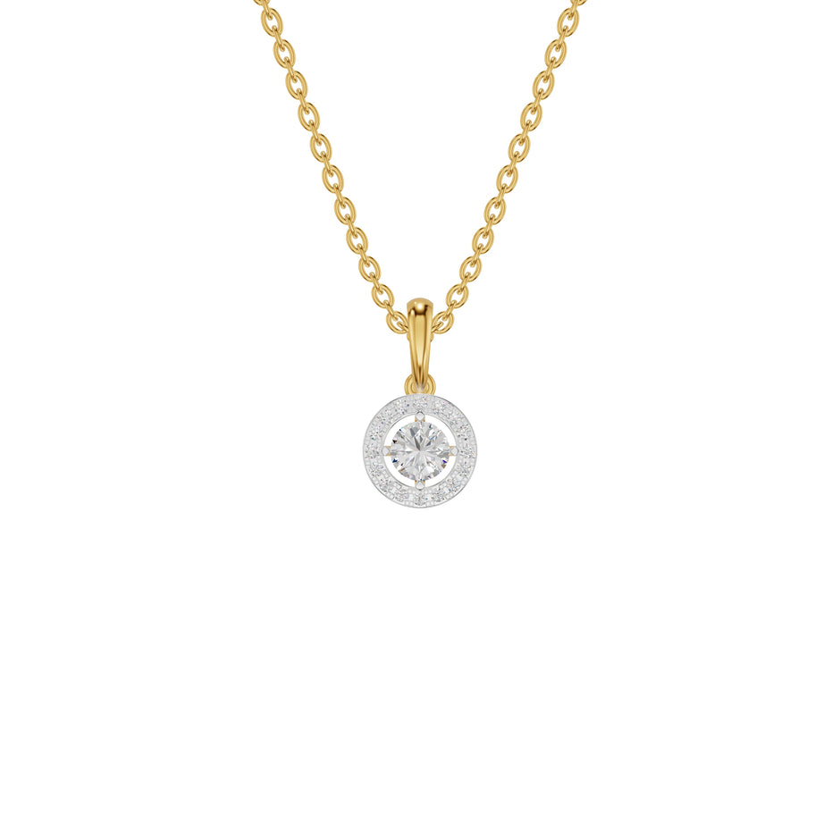 Lumiera Halo Diamond Pendant