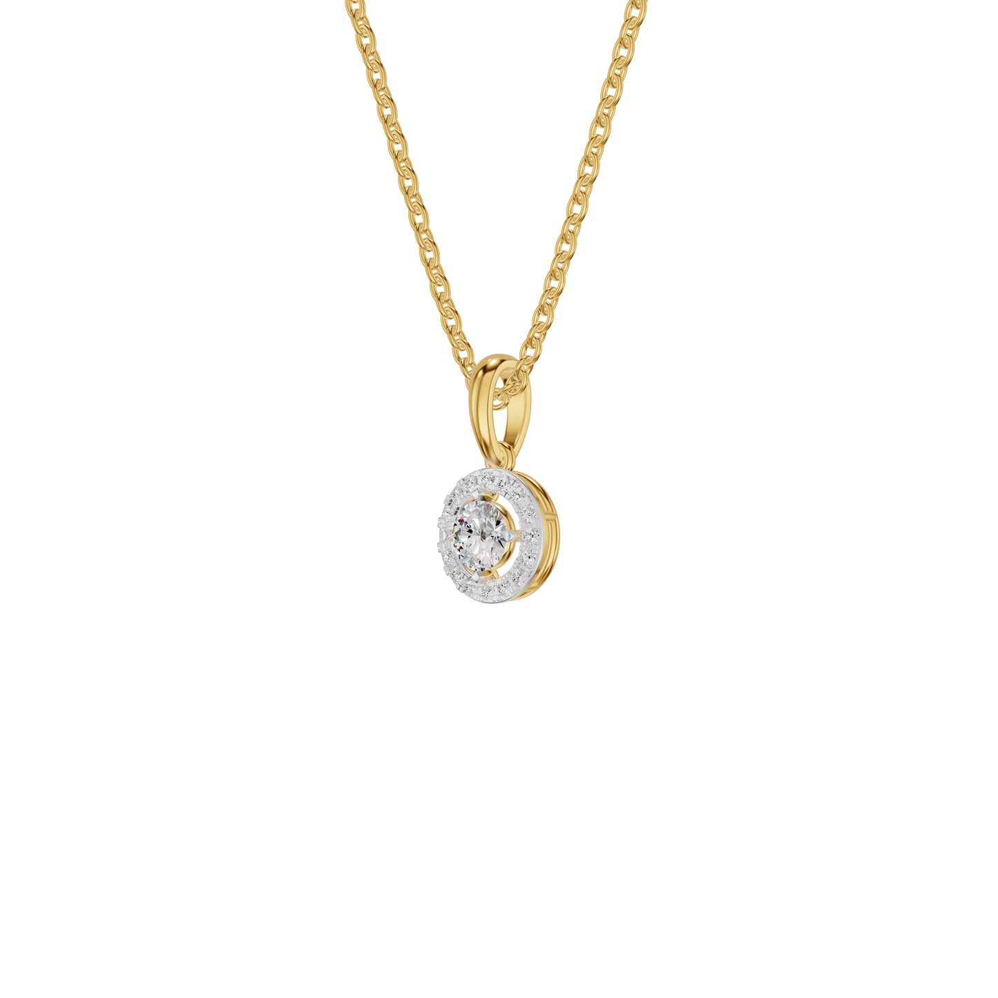Lumiera Halo Diamond Pendant
