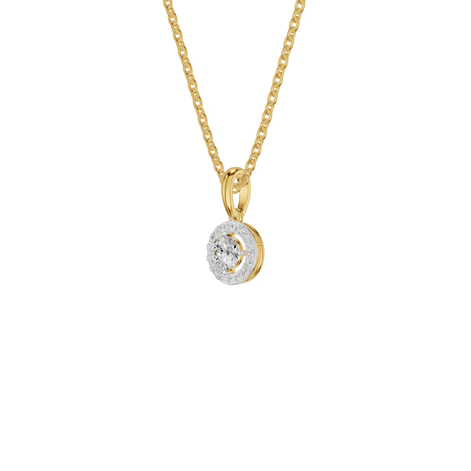 Lumiera Halo Diamond Pendant