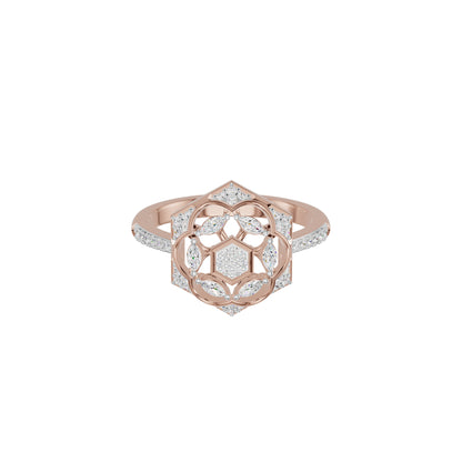 Hexaflora Diamond Ring