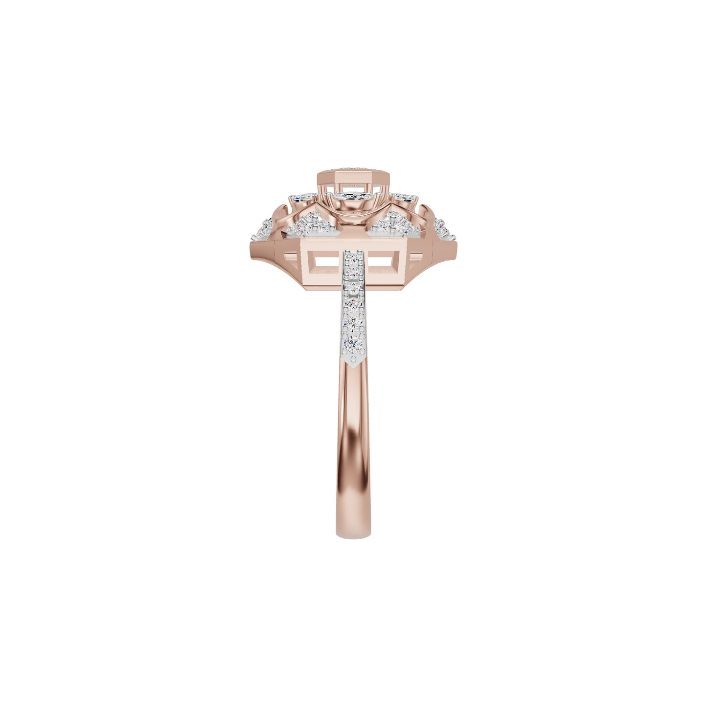Hexaflora Diamond Ring