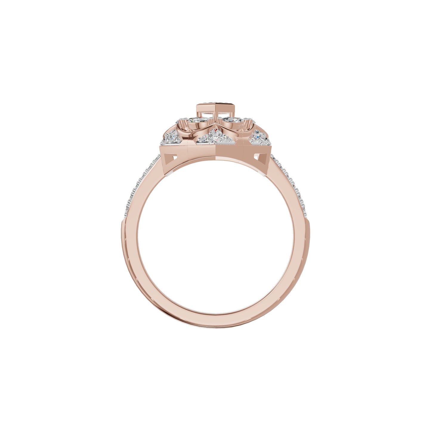 Hexaflora Diamond Ring