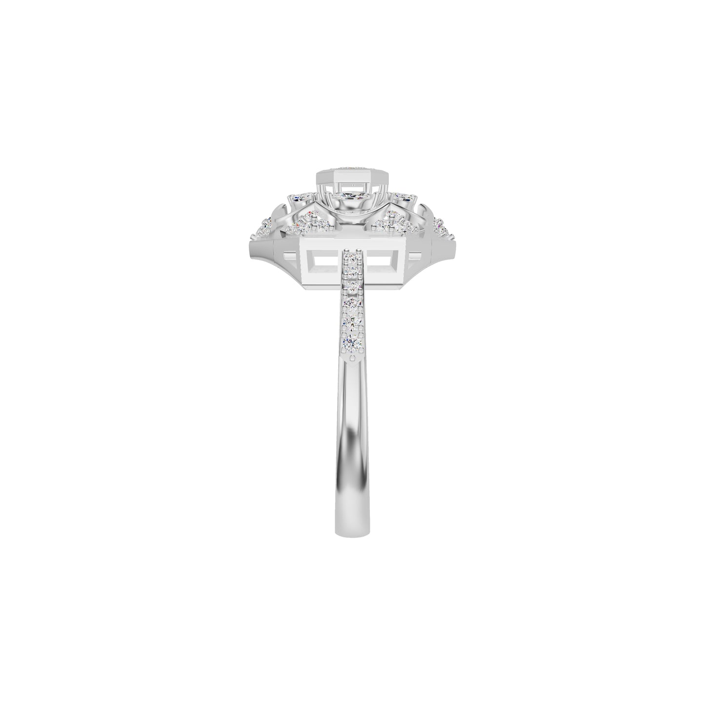 Hexaflora Diamond Ring