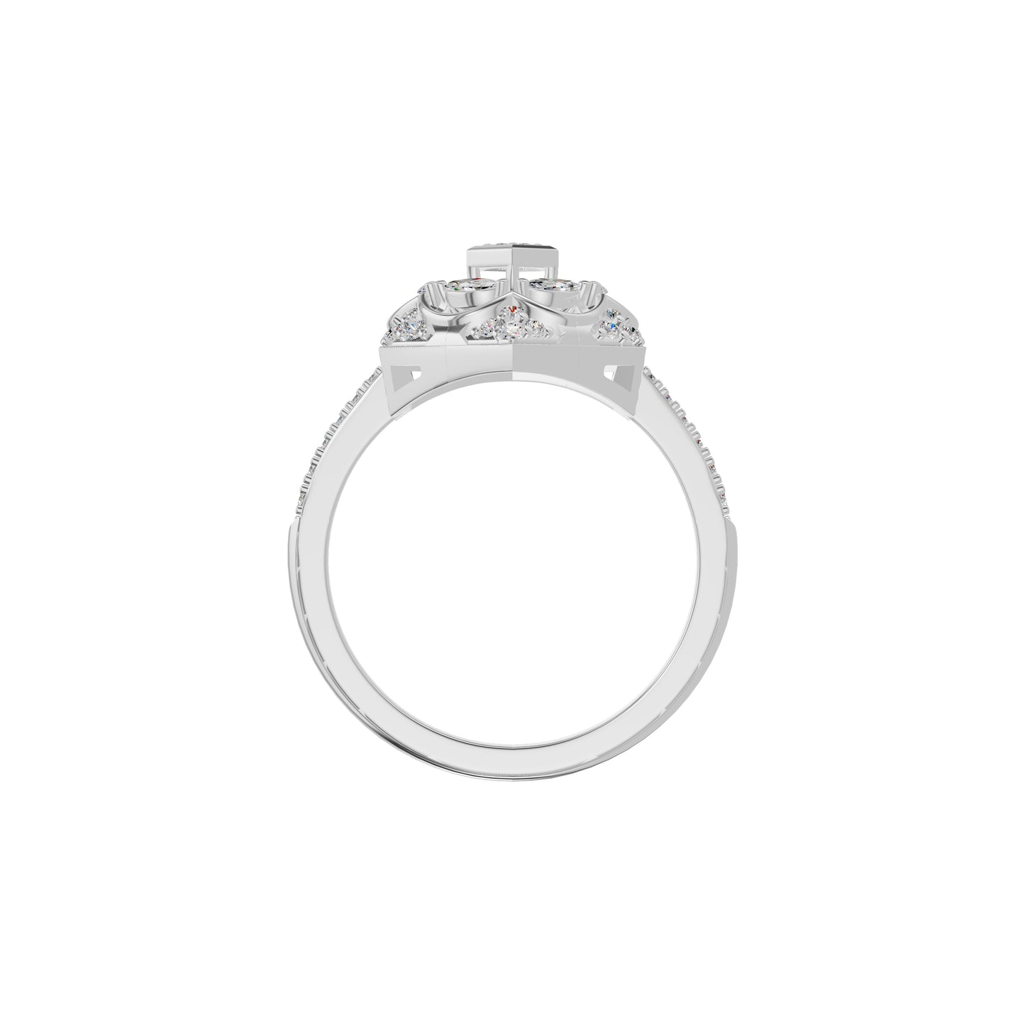 Hexaflora Diamond Ring