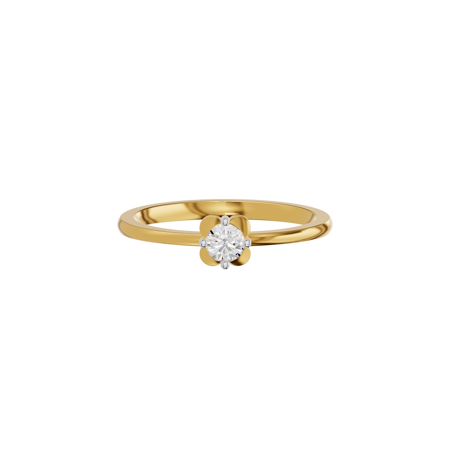 Petalisa Diamond Ring 18 KT / Yellow Gold / 18
