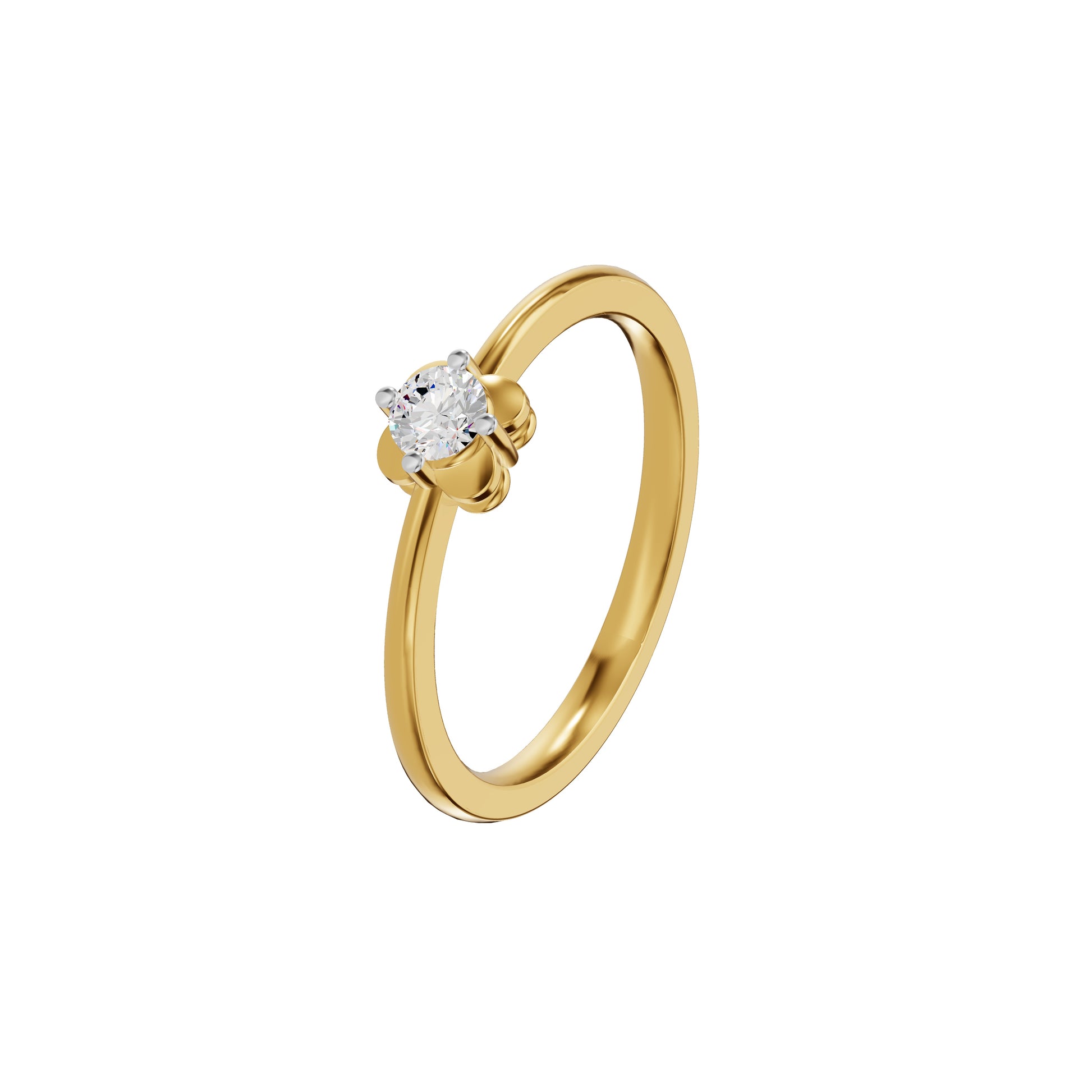 Petalisa Diamond Ring 18 KT / Yellow Gold / 18