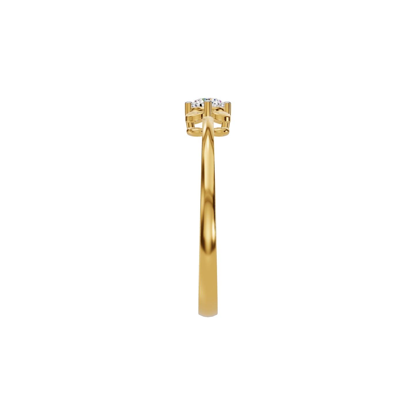 Petalisa Diamond Ring 18 KT / Yellow Gold / 18