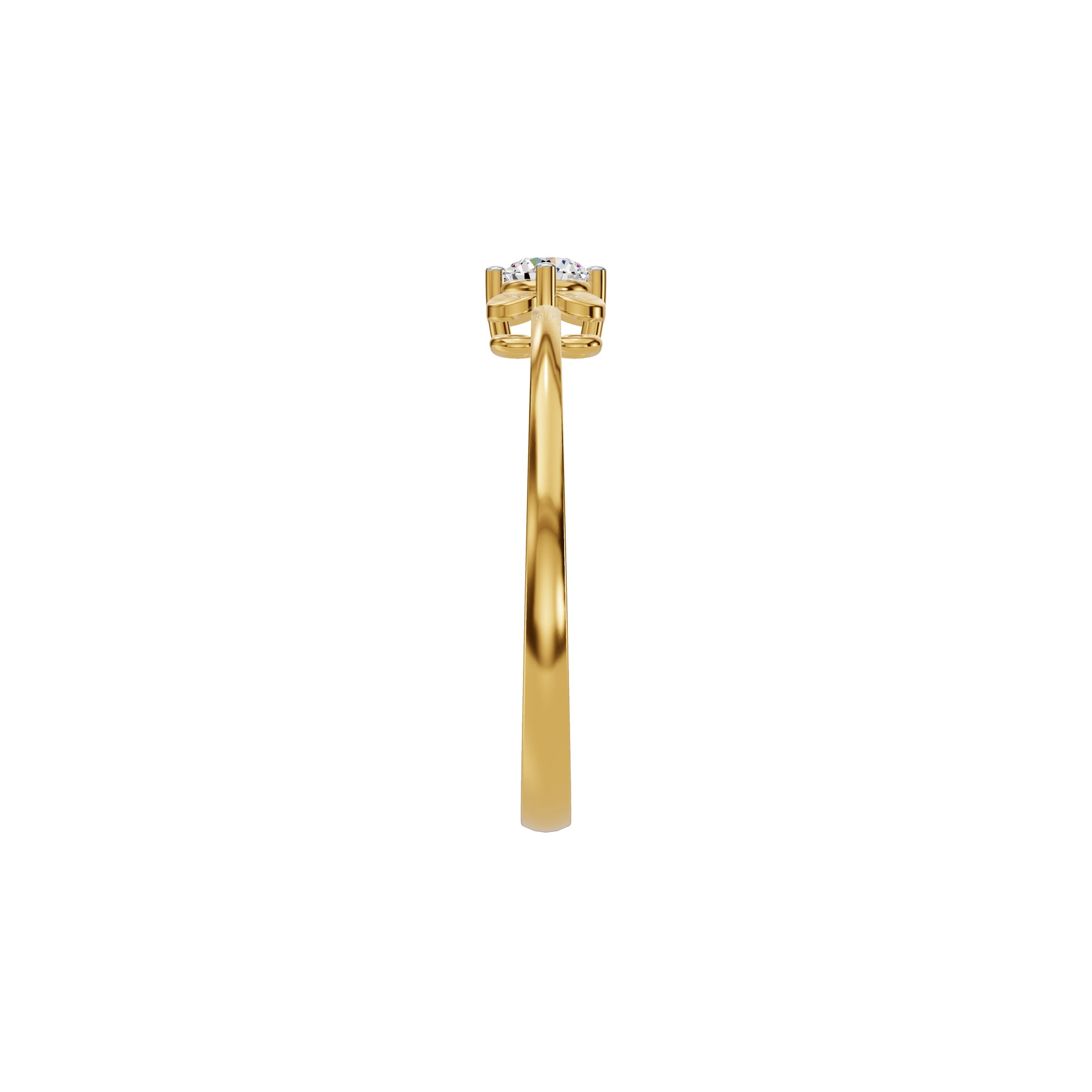 Petalisa Diamond Ring 18 KT / Yellow Gold / 18