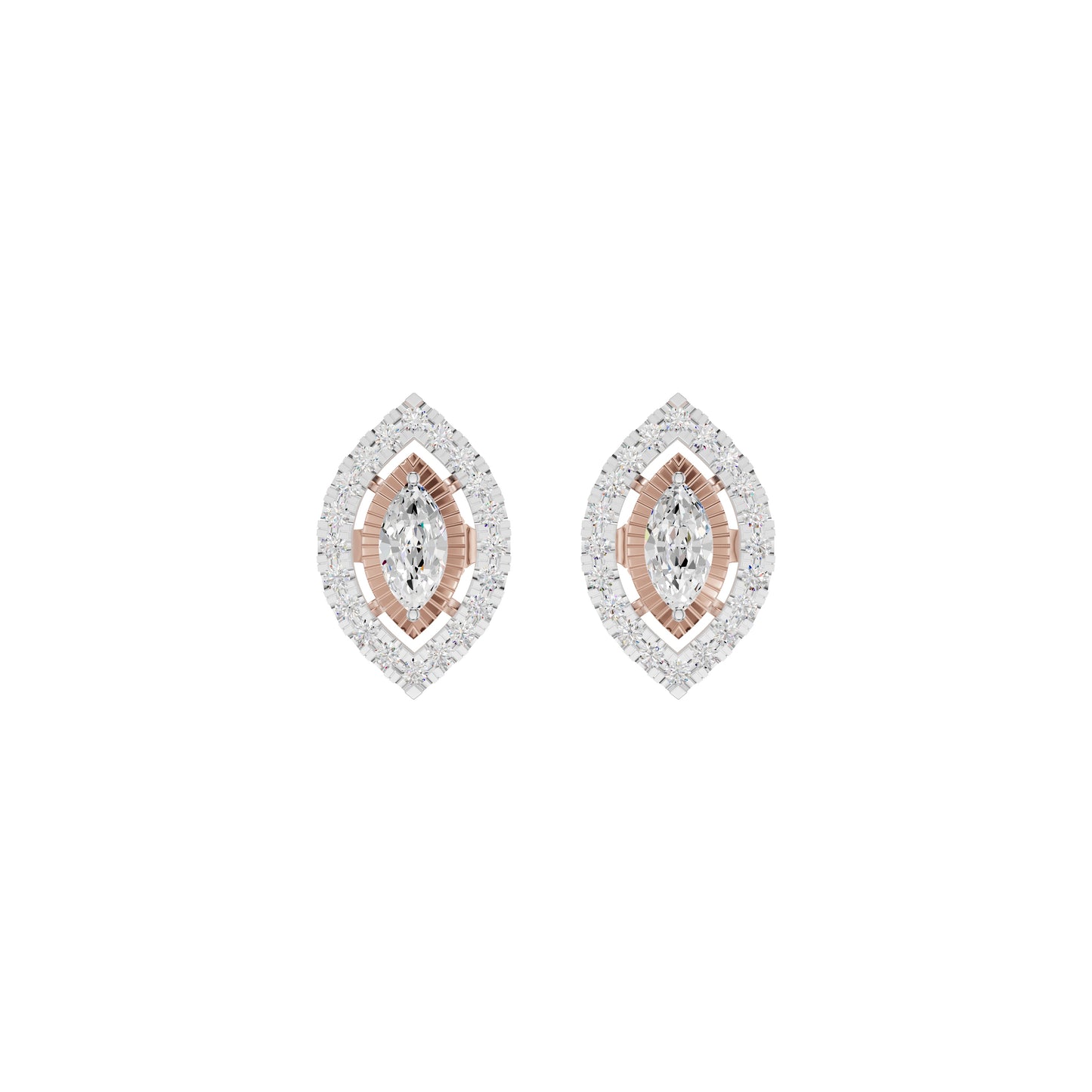 Navyra Marquise Diamond Earrings 18 KT / Rose Gold