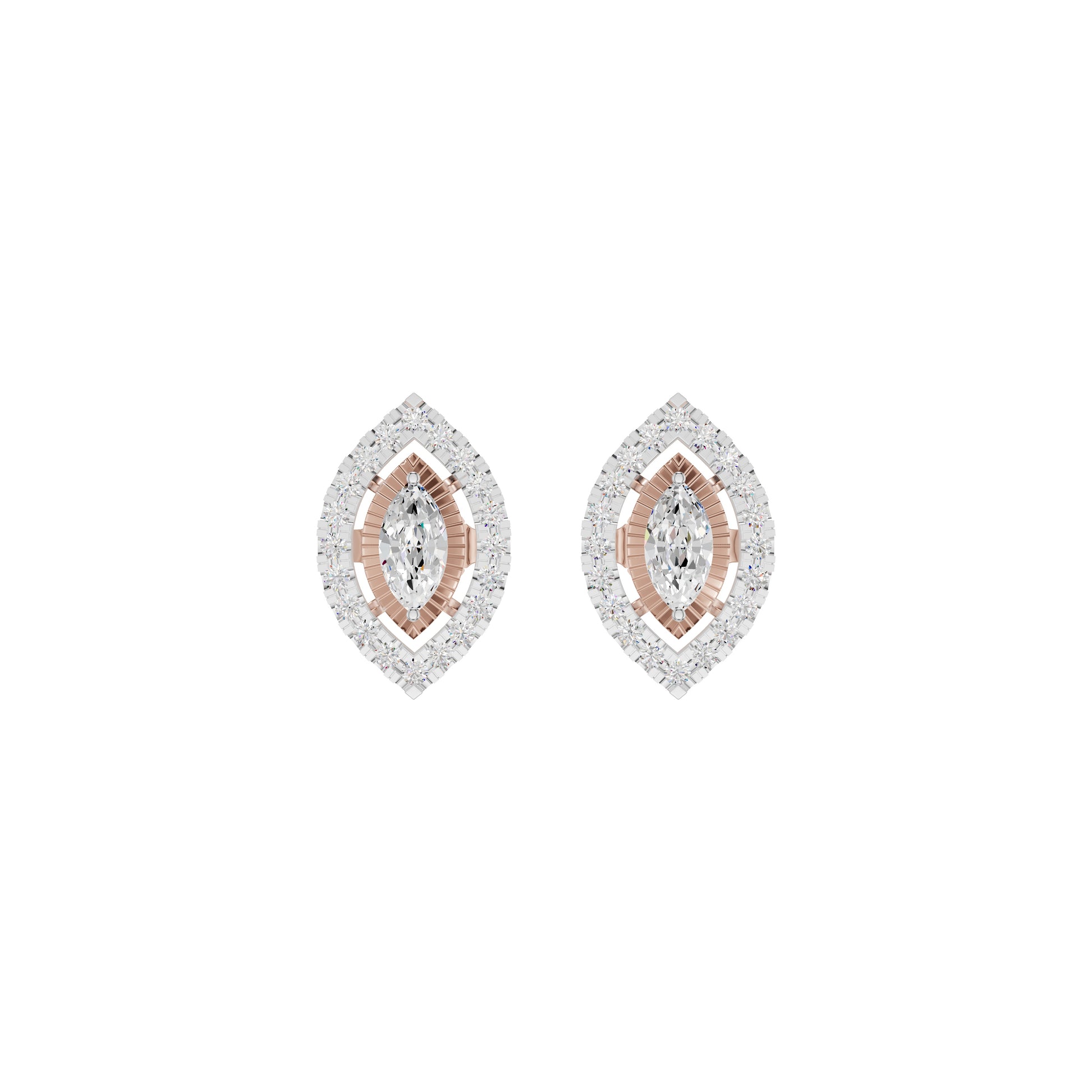 Navyra Marquise Diamond Earrings 18 KT / Rose Gold