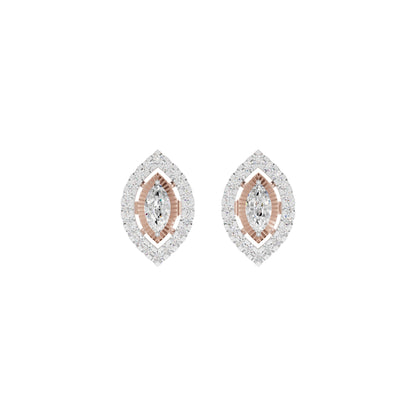 Navyra Marquise Diamond Earrings 18 KT / Rose Gold
