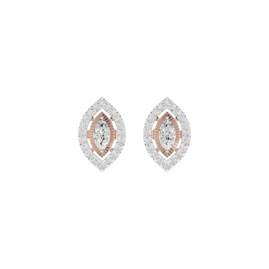 Navyra Marquise Diamond Earrings 18 KT / Rose Gold