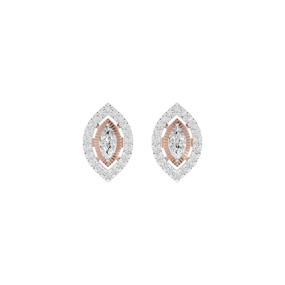 Navyra Marquise Diamond Earrings 18 KT / Rose Gold