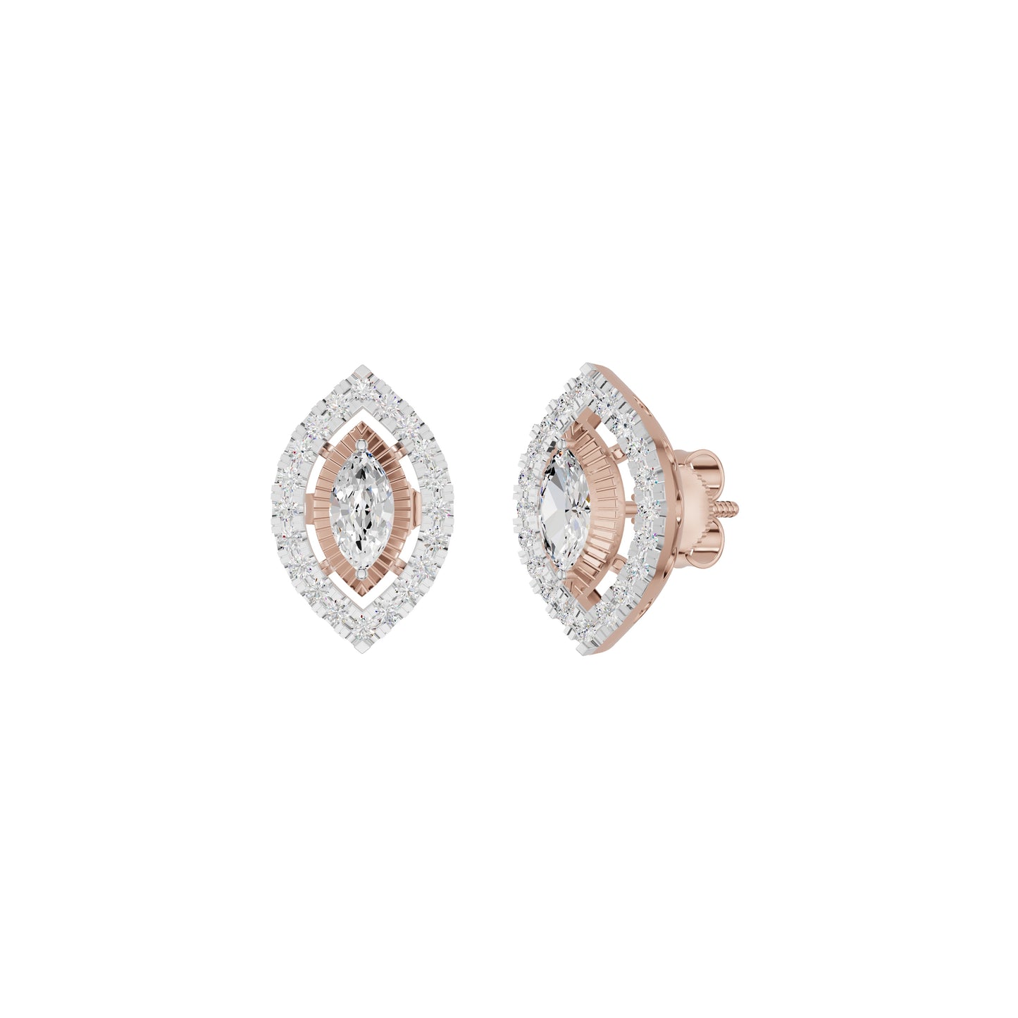 Navyra Marquise Diamond Earrings 18 KT / Rose Gold