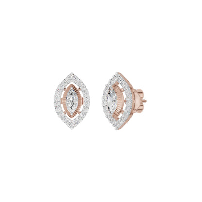 Navyra Marquise Diamond Earrings 18 KT / Rose Gold
