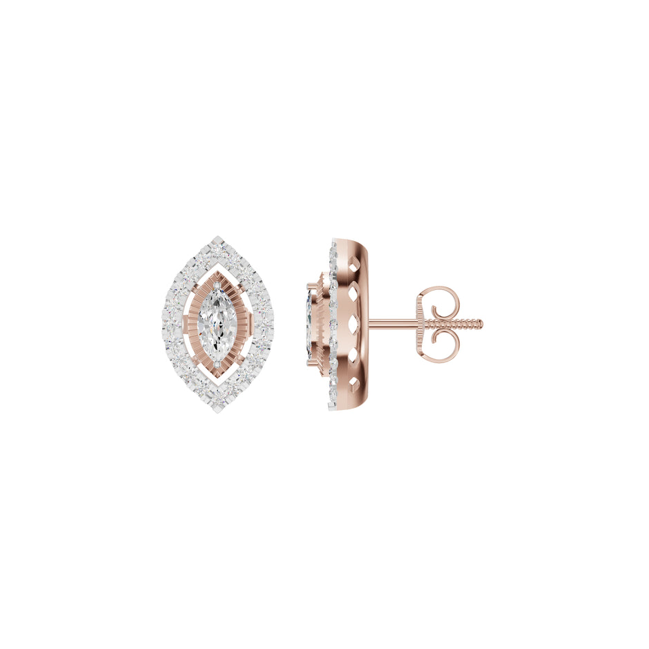 Navyra Marquise Diamond Earrings 18 KT / Rose Gold
