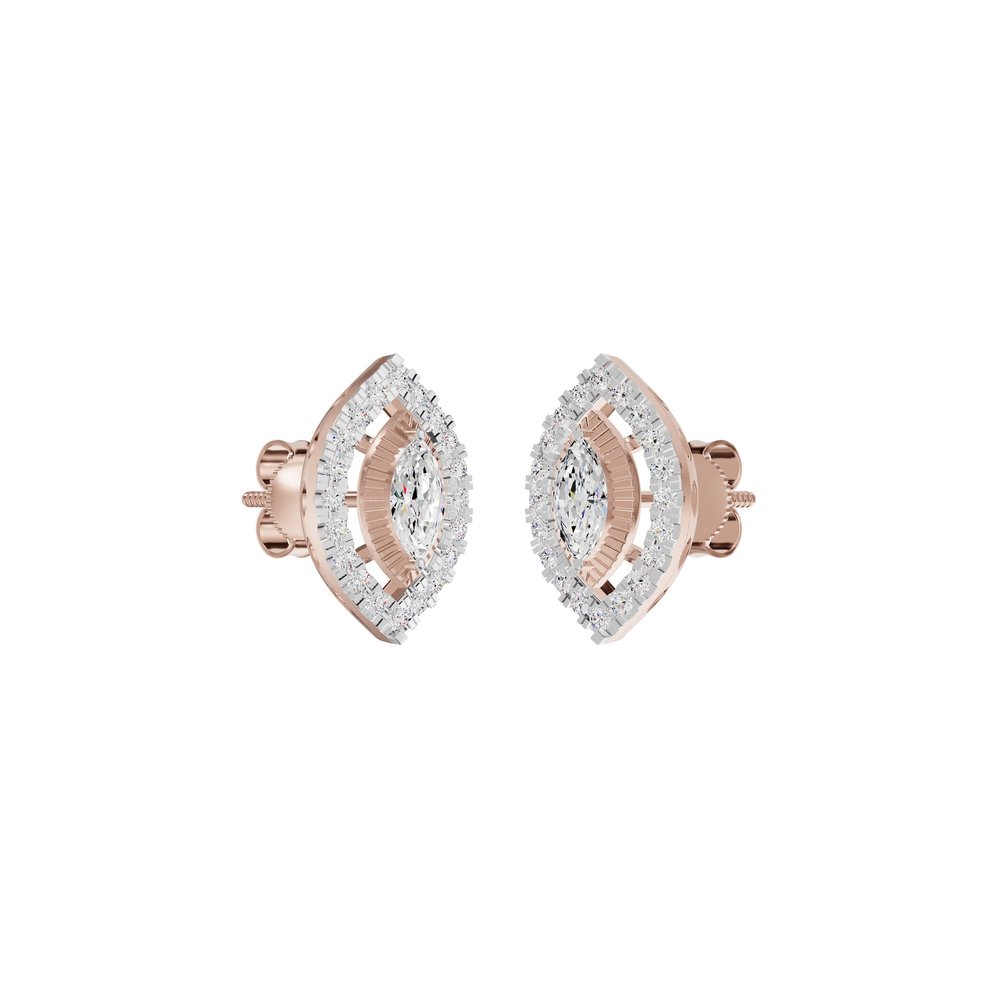Navyra Marquise Diamond Earrings 18 KT / Rose Gold