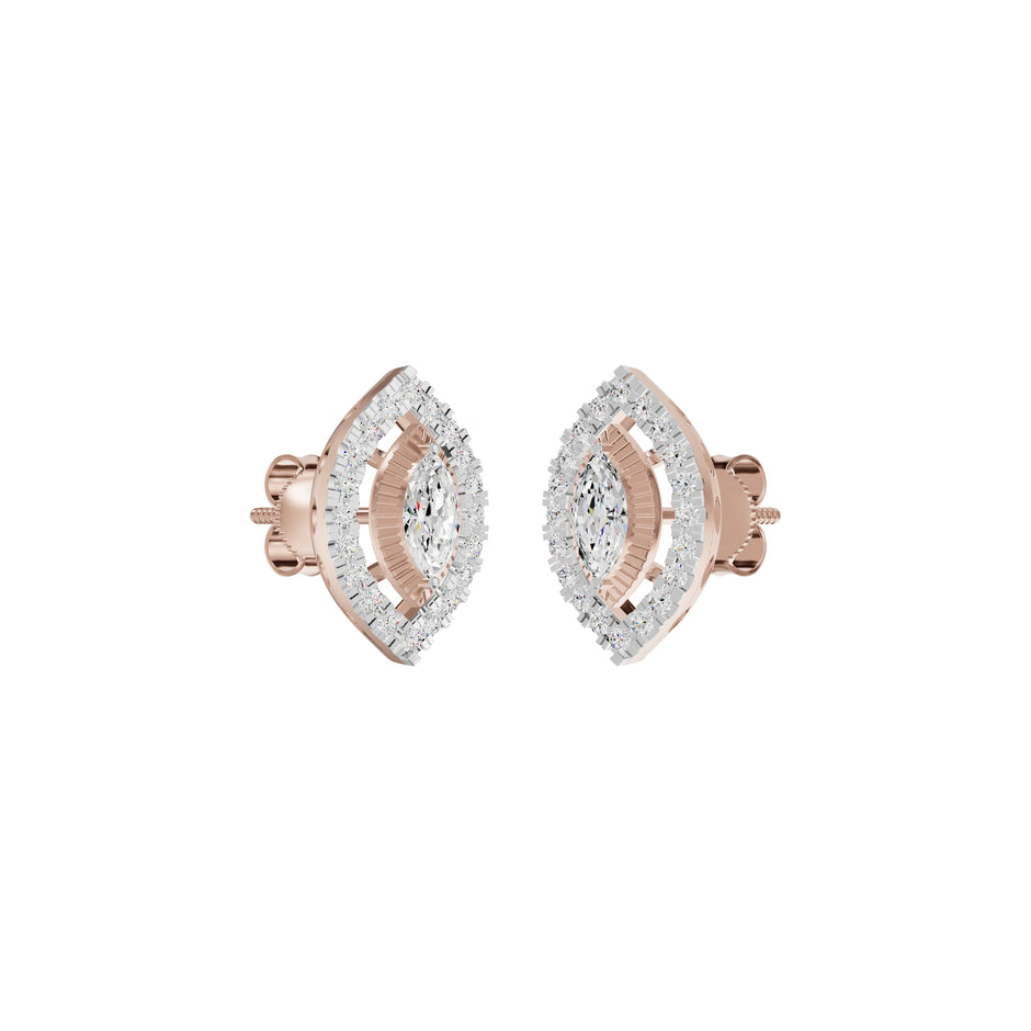 Navyra Marquise Diamond Earrings 18 KT / Rose Gold