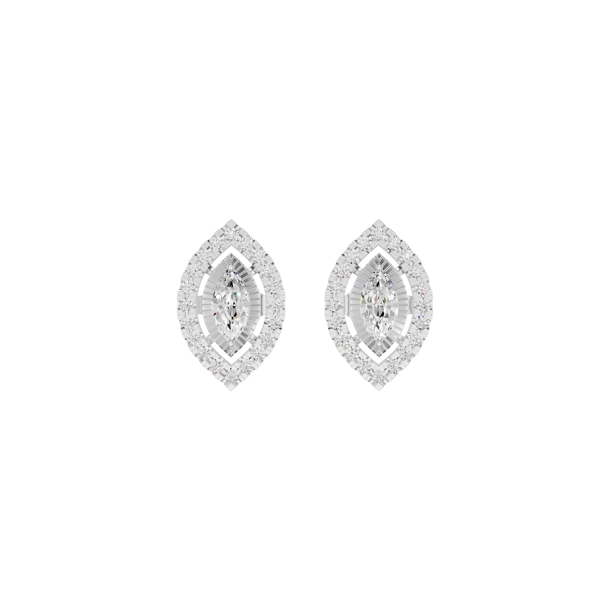 Navyra Marquise Diamond Earrings 18 KT / White Gold