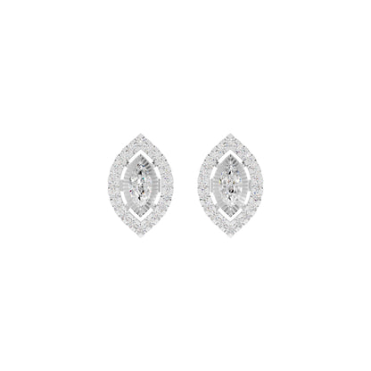 Navyra Marquise Diamond Earrings 18 KT / White Gold