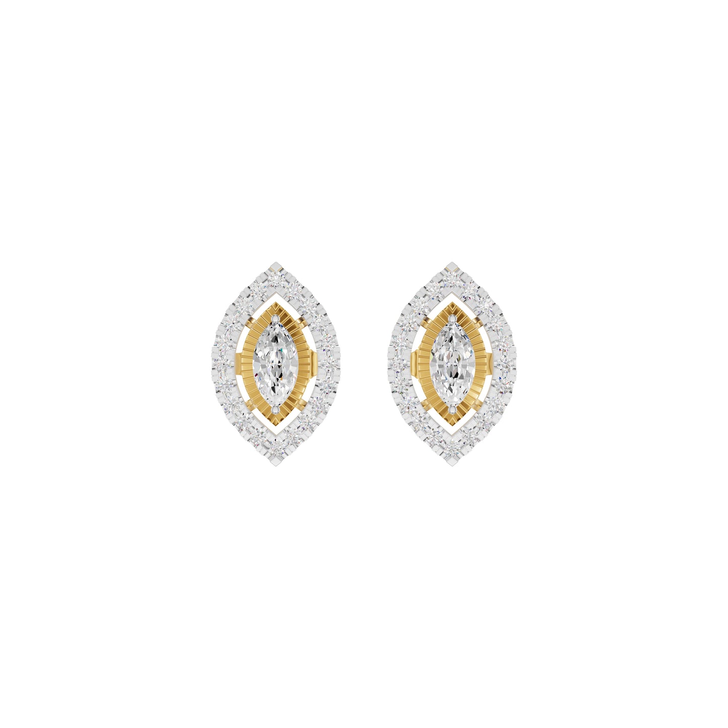 Navyra Marquise Diamond Earrings 18 KT / Yellow Gold
