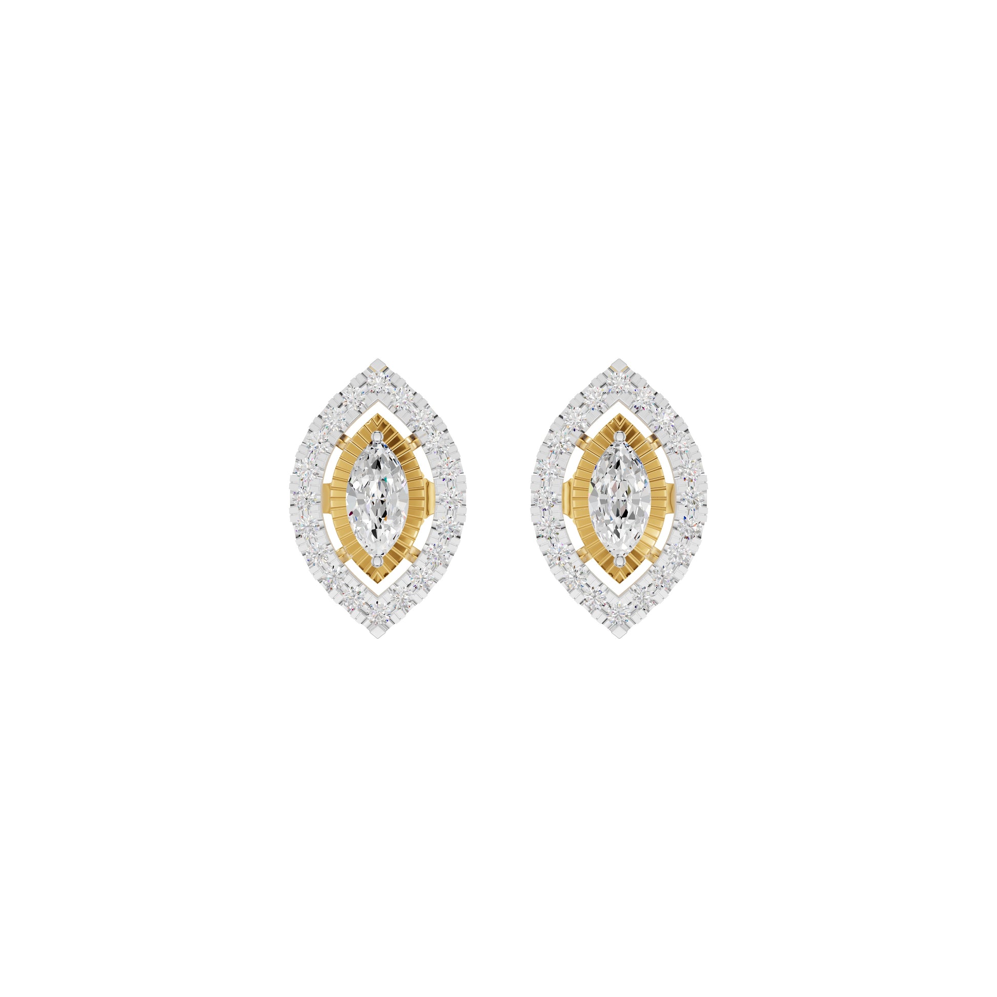 Navyra Marquise Diamond Earrings 18 KT / Yellow Gold
