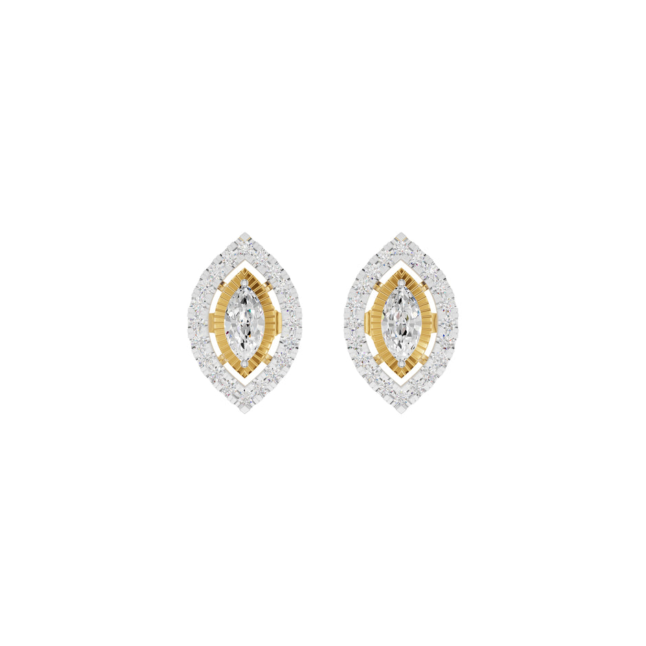 Navyra Marquise Diamond Earrings 18 KT / Yellow Gold