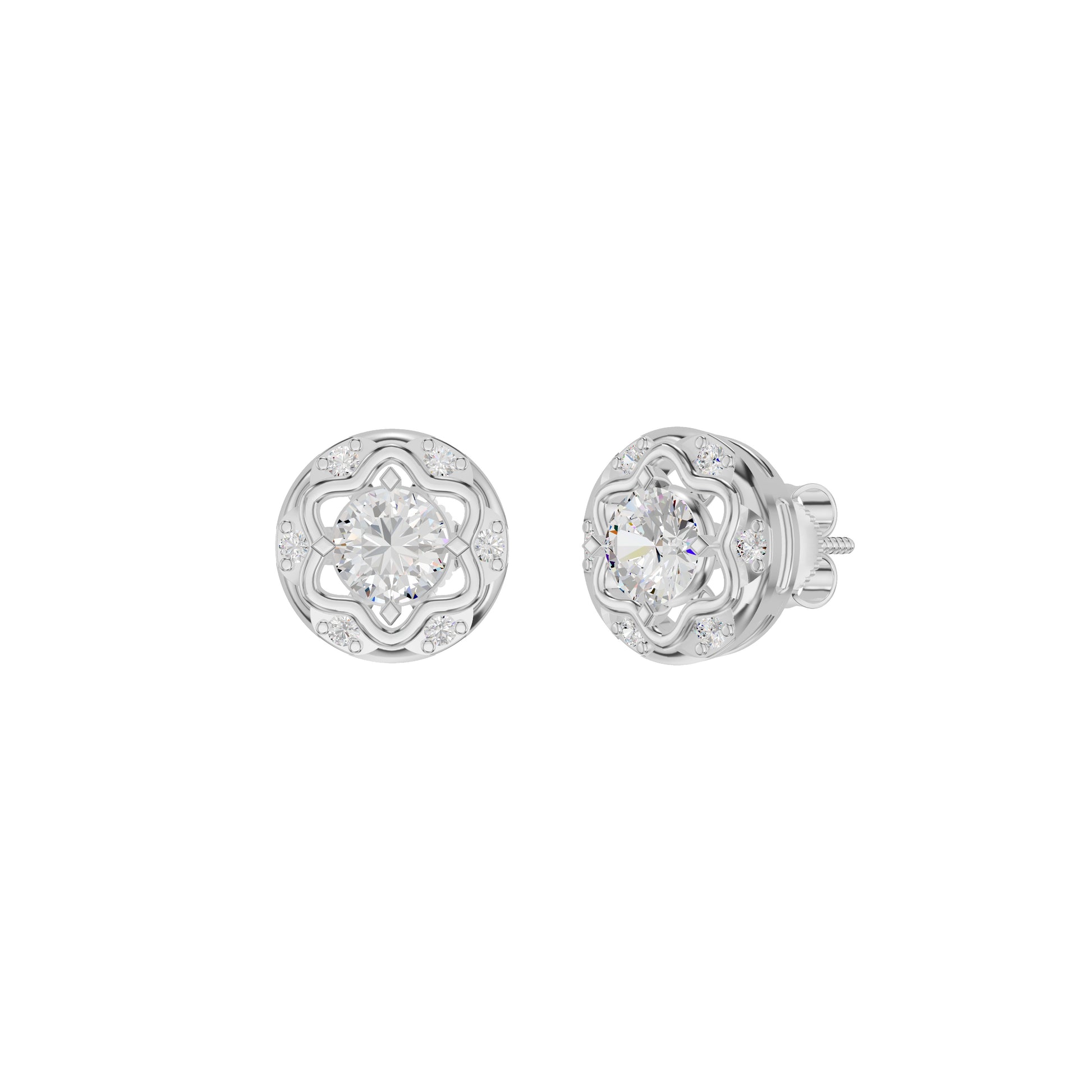 ID-LGERA24487XA 18 KT / White Gold