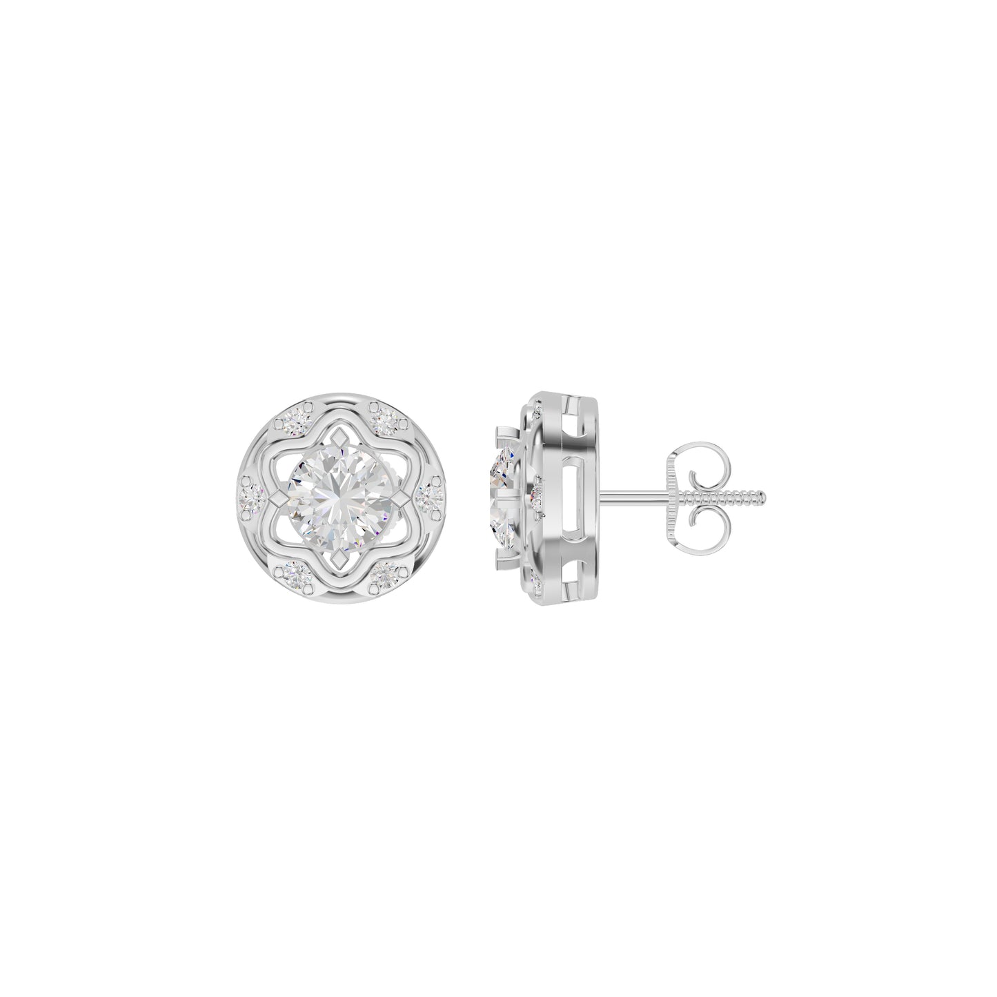 ID-LGERA24487XA 18 KT / White Gold