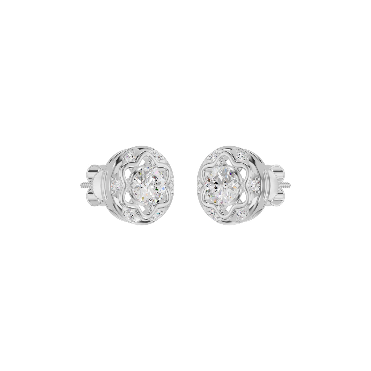 ID-LGERA24487XA 18 KT / White Gold