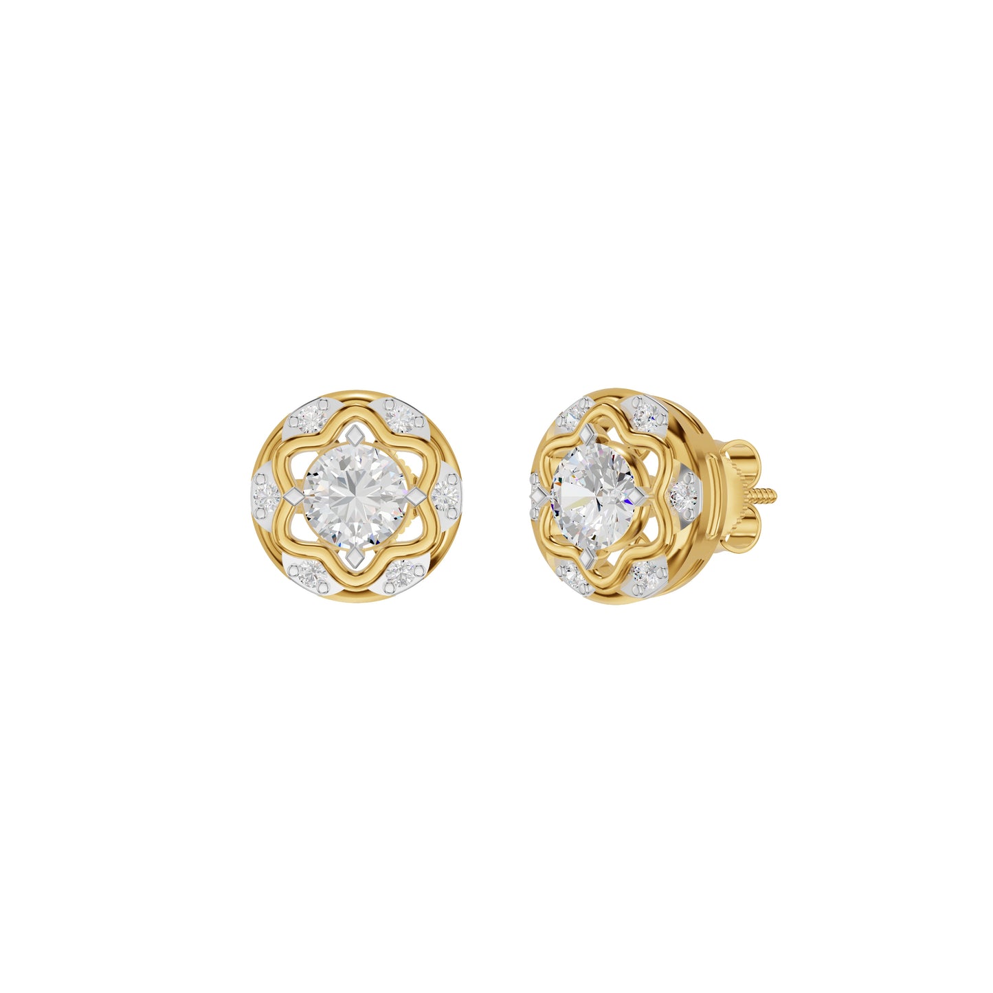 ID-LGERA24487XA 18 KT / Yellow Gold