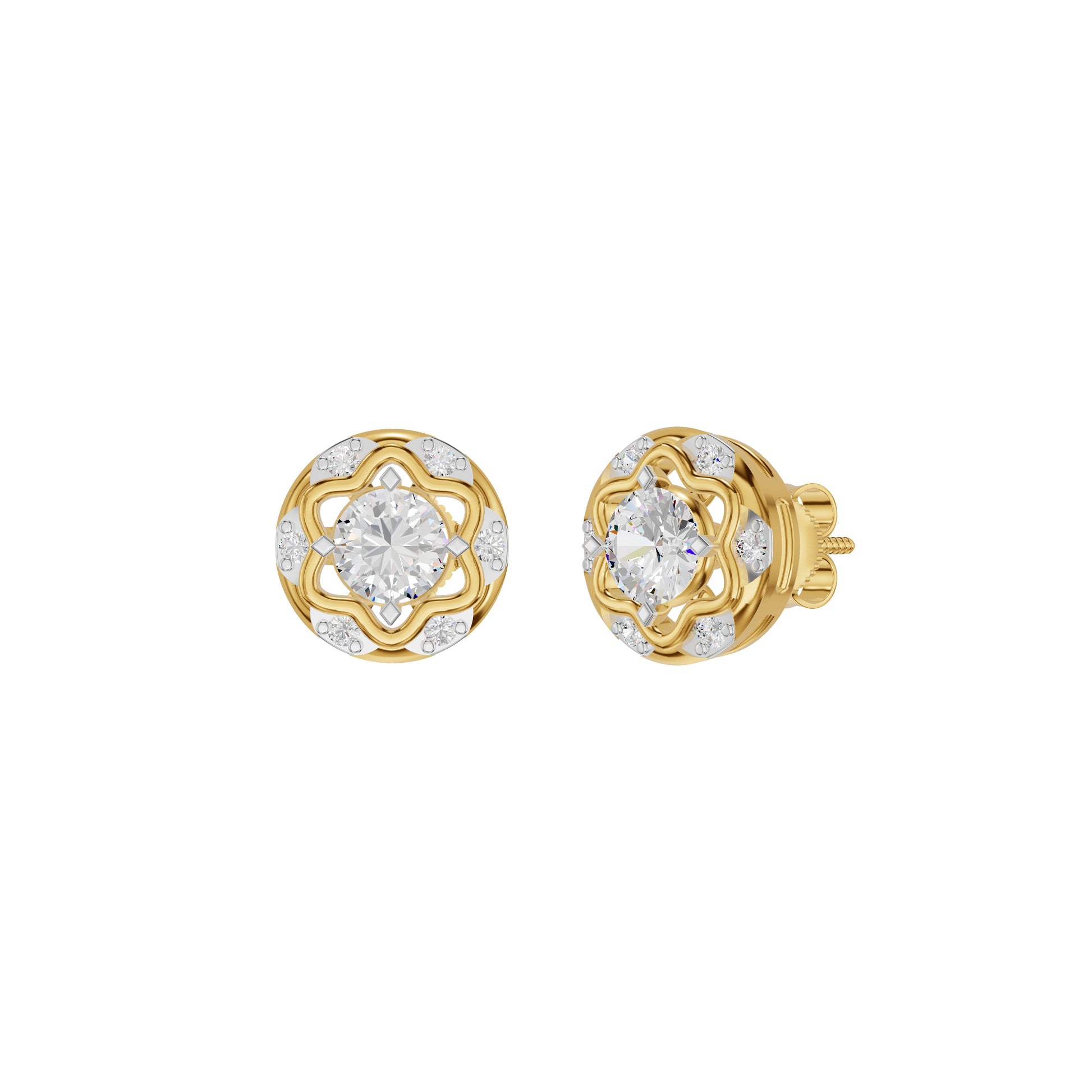 ID-LGERA24487XA 18 KT / Yellow Gold