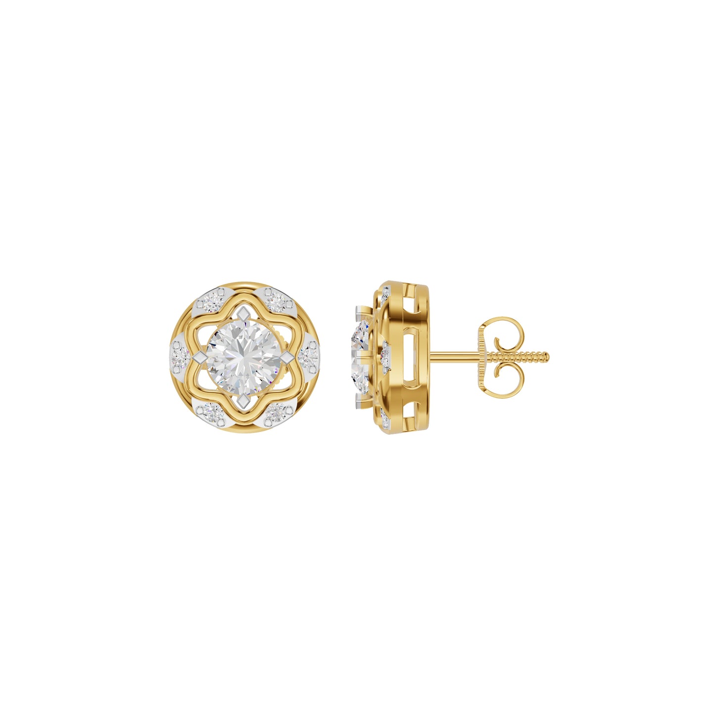 ID-LGERA24487XA 18 KT / Yellow Gold