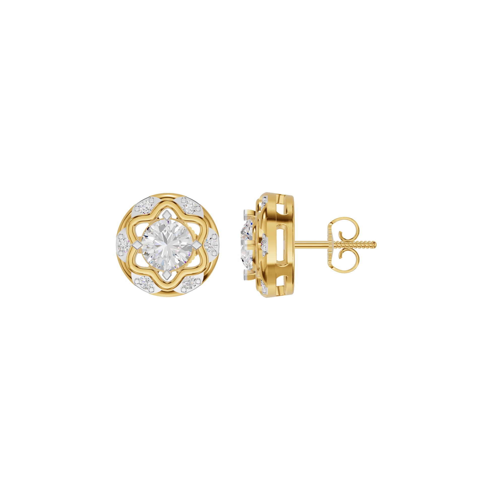 ID-LGERA24487XA 18 KT / Yellow Gold