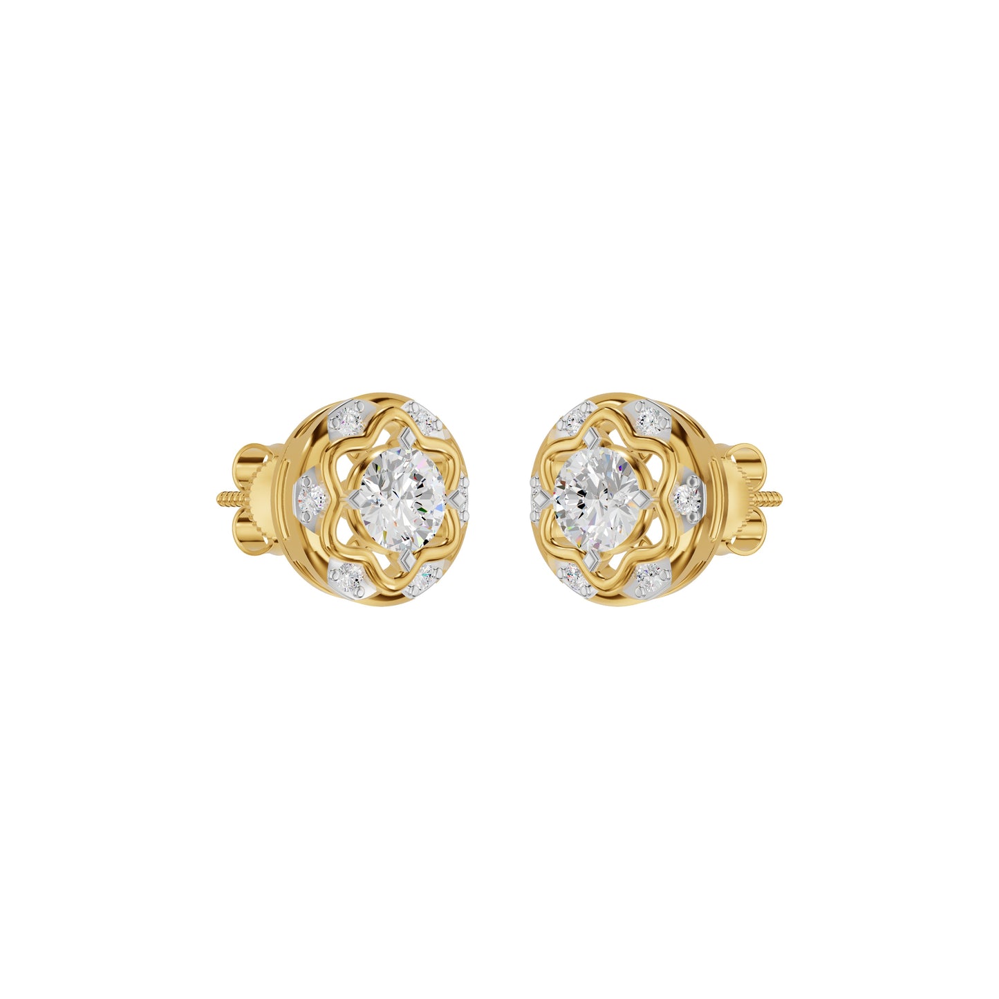 ID-LGERA24487XA 18 KT / Yellow Gold