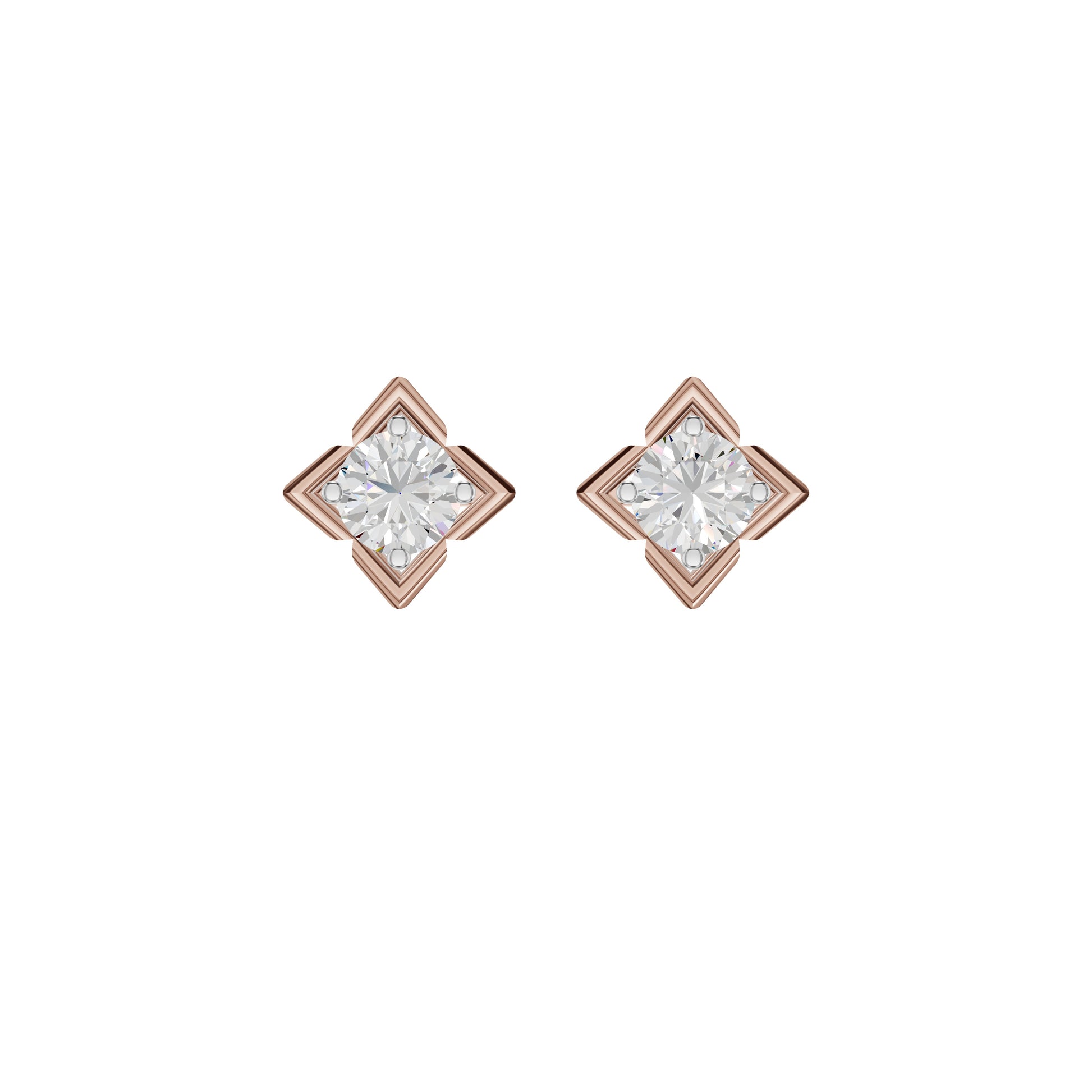 ID-LGERA24493XX 18 KT / Rose Gold
