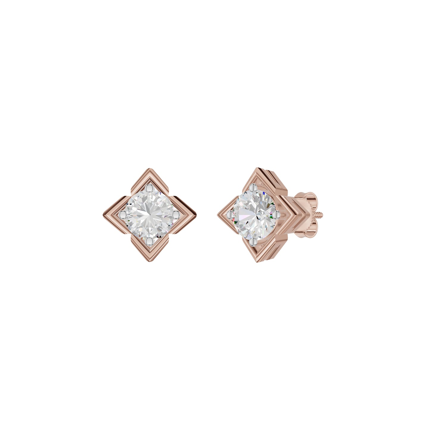 ID-LGERA24493XX 18 KT / Rose Gold